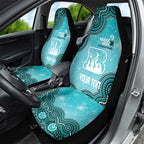Brisbane Heat NAIDOC Week 2026 Custom Car Seat Cover 50 Years Deadly Indigenous Art Glitter Effect