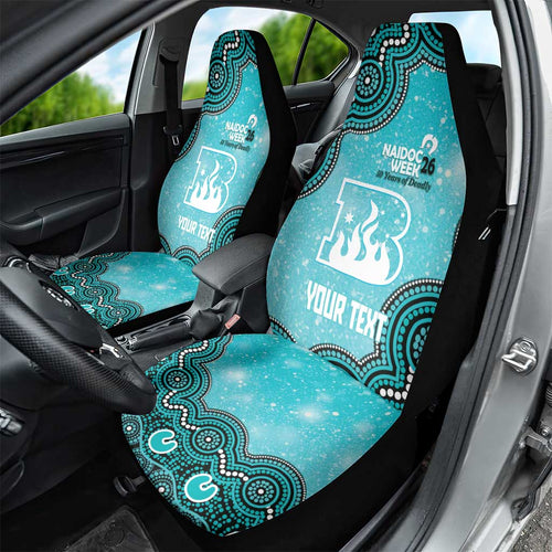 Brisbane Heat NAIDOC Week 2026 Custom Car Seat Cover 50 Years Deadly Indigenous Art Glitter Effect