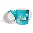 Brisbane Heat NAIDOC Week 2026 Custom Ceramic Mug 50 Years Deadly Indigenous Art Glitter Effect