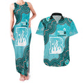 Brisbane Heat NAIDOC Week 2026 Custom Couples Matching Tank Maxi Dress and Hawaiian Shirt 50 Years Deadly Indigenous Art Glitter Effect