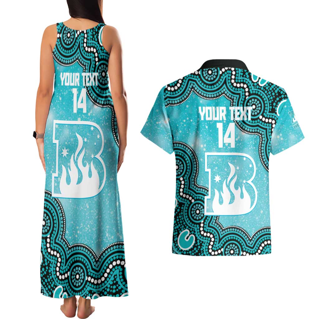 Brisbane Heat NAIDOC Week 2026 Custom Couples Matching Tank Maxi Dress and Hawaiian Shirt 50 Years Deadly Indigenous Art Glitter Effect