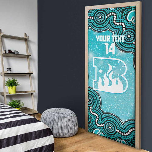 Brisbane Heat NAIDOC Week 2026 Custom Door Cover 50 Years Deadly Indigenous Art Glitter Effect