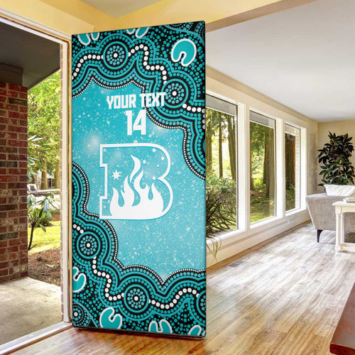 Brisbane Heat NAIDOC Week 2026 Custom Door Cover 50 Years Deadly Indigenous Art Glitter Effect