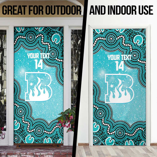 Brisbane Heat NAIDOC Week 2026 Custom Door Cover 50 Years Deadly Indigenous Art Glitter Effect