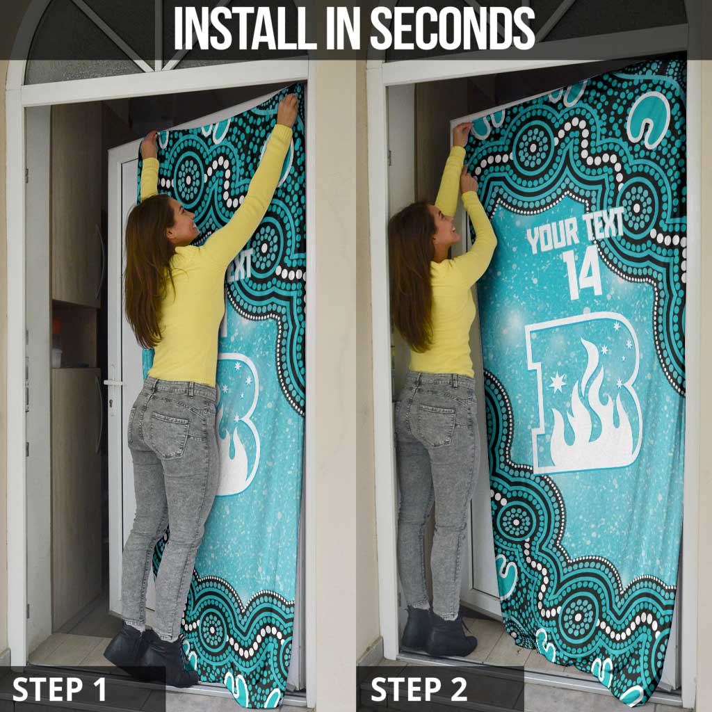 Brisbane Heat NAIDOC Week 2026 Custom Door Cover 50 Years Deadly Indigenous Art Glitter Effect