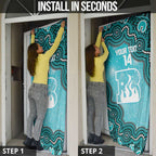 Brisbane Heat NAIDOC Week 2026 Custom Door Cover 50 Years Deadly Indigenous Art Glitter Effect