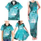 Brisbane Heat NAIDOC Week 2026 Custom Family Matching Tank Maxi Dress and Hawaiian Shirt 50 Years Deadly Indigenous Art Glitter Effect