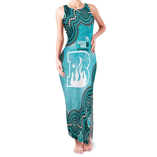 Brisbane Heat NAIDOC Week 2026 Custom Family Matching Tank Maxi Dress and Hawaiian Shirt 50 Years Deadly Indigenous Art Glitter Effect