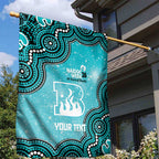 Brisbane Heat NAIDOC Week 2026 Custom Garden Flag 50 Years Deadly Indigenous Art Glitter Effect
