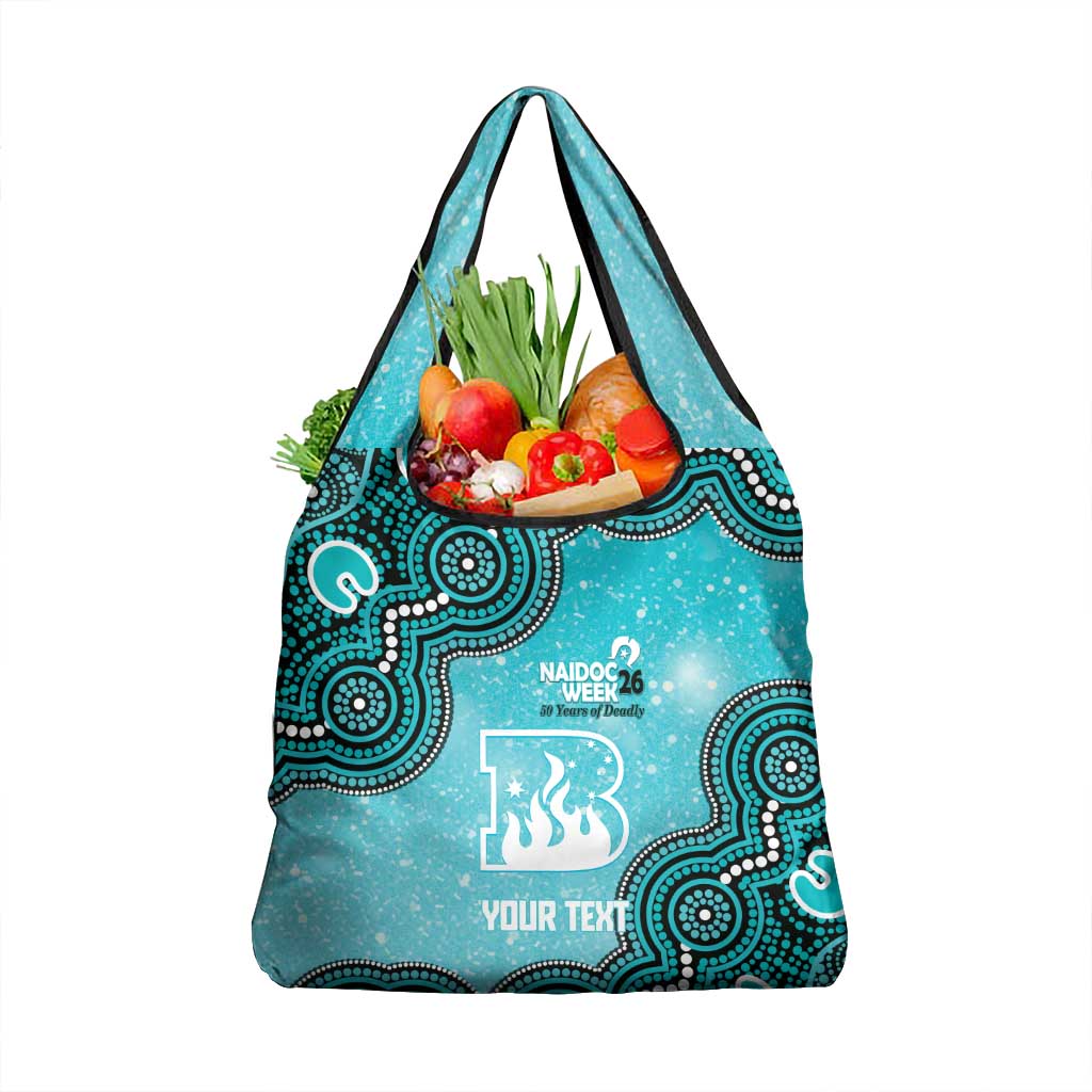 Brisbane Heat NAIDOC Week 2026 Custom Grocery Bag 50 Years Deadly Indigenous Art Glitter Effect