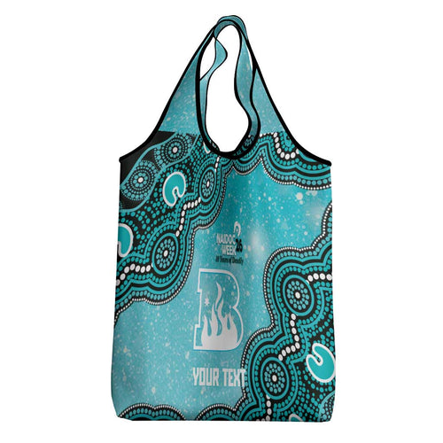 Brisbane Heat NAIDOC Week 2026 Custom Grocery Bag 50 Years Deadly Indigenous Art Glitter Effect