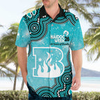 Brisbane Heat NAIDOC Week 2026 Custom Hawaiian Shirt 50 Years Deadly Indigenous Art Glitter Effect