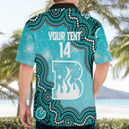 Brisbane Heat NAIDOC Week 2026 Custom Hawaiian Shirt 50 Years Deadly Indigenous Art Glitter Effect