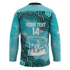 Brisbane Heat NAIDOC Week 2026 Custom Hockey Jersey 50 Years Deadly Indigenous Art Glitter Effect