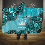 Brisbane Heat NAIDOC Week 2026 Custom Hooded Blanket 50 Years Deadly Indigenous Art Glitter Effect