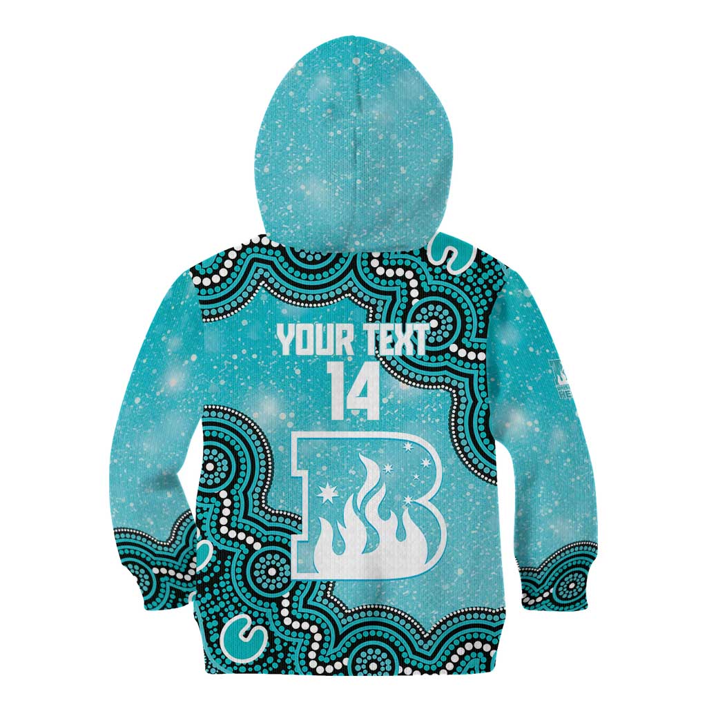 Brisbane Heat NAIDOC Week 2026 Custom Kid Hoodie 50 Years Deadly Indigenous Art Glitter Effect
