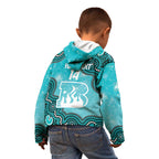 Brisbane Heat NAIDOC Week 2026 Custom Kid Hoodie 50 Years Deadly Indigenous Art Glitter Effect