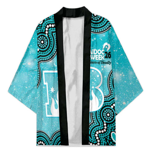 Brisbane Heat NAIDOC Week 2026 Custom Kimono 50 Years Deadly Indigenous Art Glitter Effect