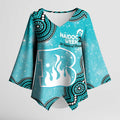 Brisbane Heat NAIDOC Week 2026 Custom Kimono Sleeve Blouse 50 Years Deadly Indigenous Art Glitter Effect