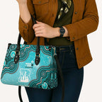 Brisbane Heat NAIDOC Week 2026 Custom Leather Bag 50 Years Deadly Indigenous Art Glitter Effect