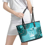Brisbane Heat NAIDOC Week 2026 Custom Leather Tote Bag 50 Years Deadly Indigenous Art Glitter Effect