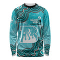 Brisbane Heat NAIDOC Week 2026 Custom Long Sleeve Shirt 50 Years Deadly Indigenous Art Glitter Effect