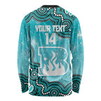 Brisbane Heat NAIDOC Week 2026 Custom Long Sleeve Shirt 50 Years Deadly Indigenous Art Glitter Effect