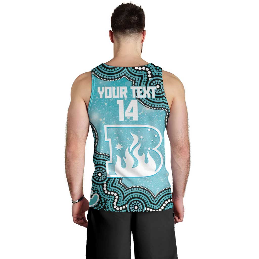 Brisbane Heat NAIDOC Week 2026 Custom Men Tank Top 50 Years Deadly Indigenous Art Glitter Effect