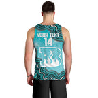Brisbane Heat NAIDOC Week 2026 Custom Men Tank Top 50 Years Deadly Indigenous Art Glitter Effect