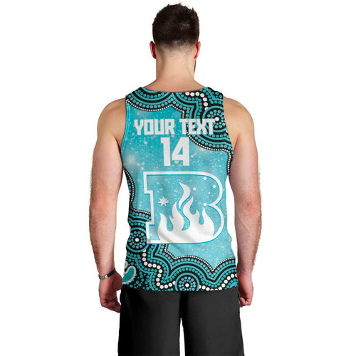 Brisbane Heat NAIDOC Week 2026 Custom Men Tank Top 50 Years Deadly Indigenous Art Glitter Effect