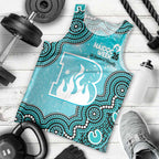Brisbane Heat NAIDOC Week 2026 Custom Men Tank Top 50 Years Deadly Indigenous Art Glitter Effect