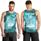 Brisbane Heat NAIDOC Week 2026 Custom Men Tank Top 50 Years Deadly Indigenous Art Glitter Effect
