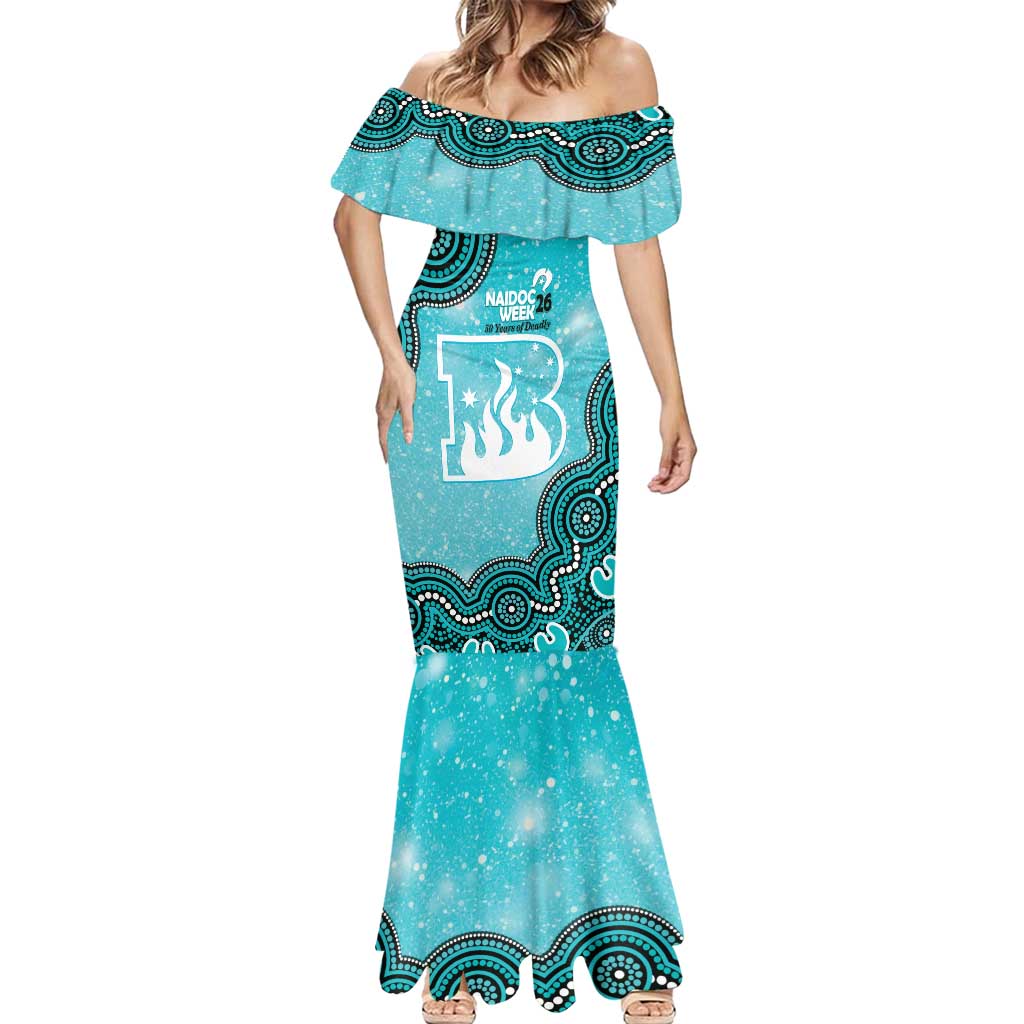 Brisbane Heat NAIDOC Week 2026 Custom Mermaid Dress 50 Years Deadly Indigenous Art Glitter Effect