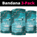 Brisbane Heat NAIDOC Week 2026 Custom Neck Gaiter 50 Years Deadly Indigenous Art Glitter Effect