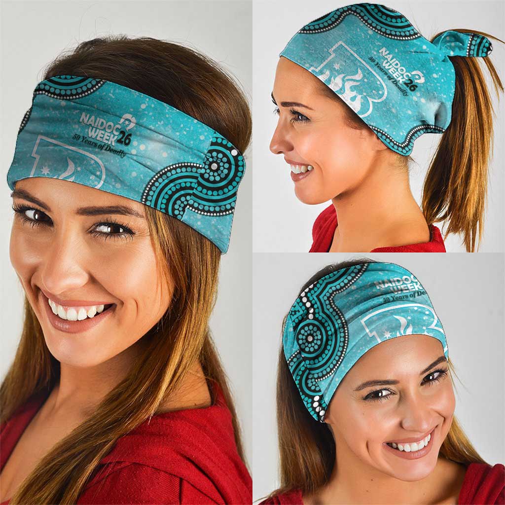 Brisbane Heat NAIDOC Week 2026 Custom Neck Gaiter 50 Years Deadly Indigenous Art Glitter Effect