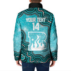 Brisbane Heat NAIDOC Week 2026 Custom Padded Jacket 50 Years Deadly Indigenous Art Glitter Effect