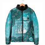 Brisbane Heat NAIDOC Week 2026 Custom Padded Jacket 50 Years Deadly Indigenous Art Glitter Effect