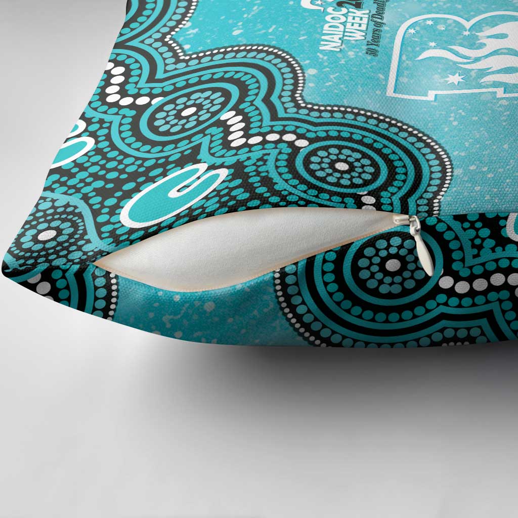 Brisbane Heat NAIDOC Week 2026 Custom Pillow Cover 50 Years Deadly Indigenous Art Glitter Effect