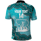Brisbane Heat NAIDOC Week 2026 Custom Polo Shirt 50 Years Deadly Indigenous Art Glitter Effect