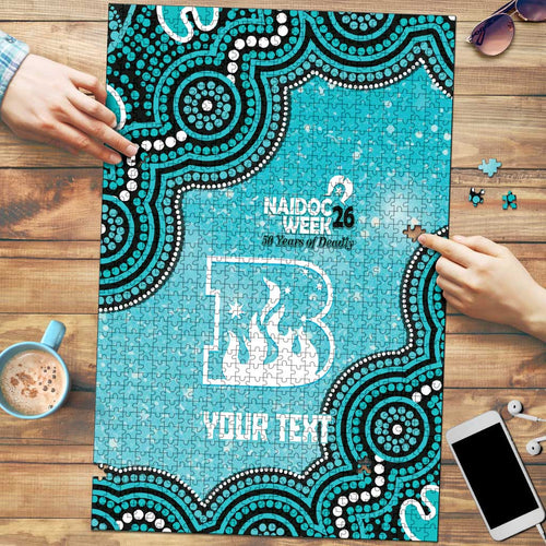 Brisbane Heat NAIDOC Week 2026 Custom Puzzle 50 Years Deadly Indigenous Art Glitter Effect