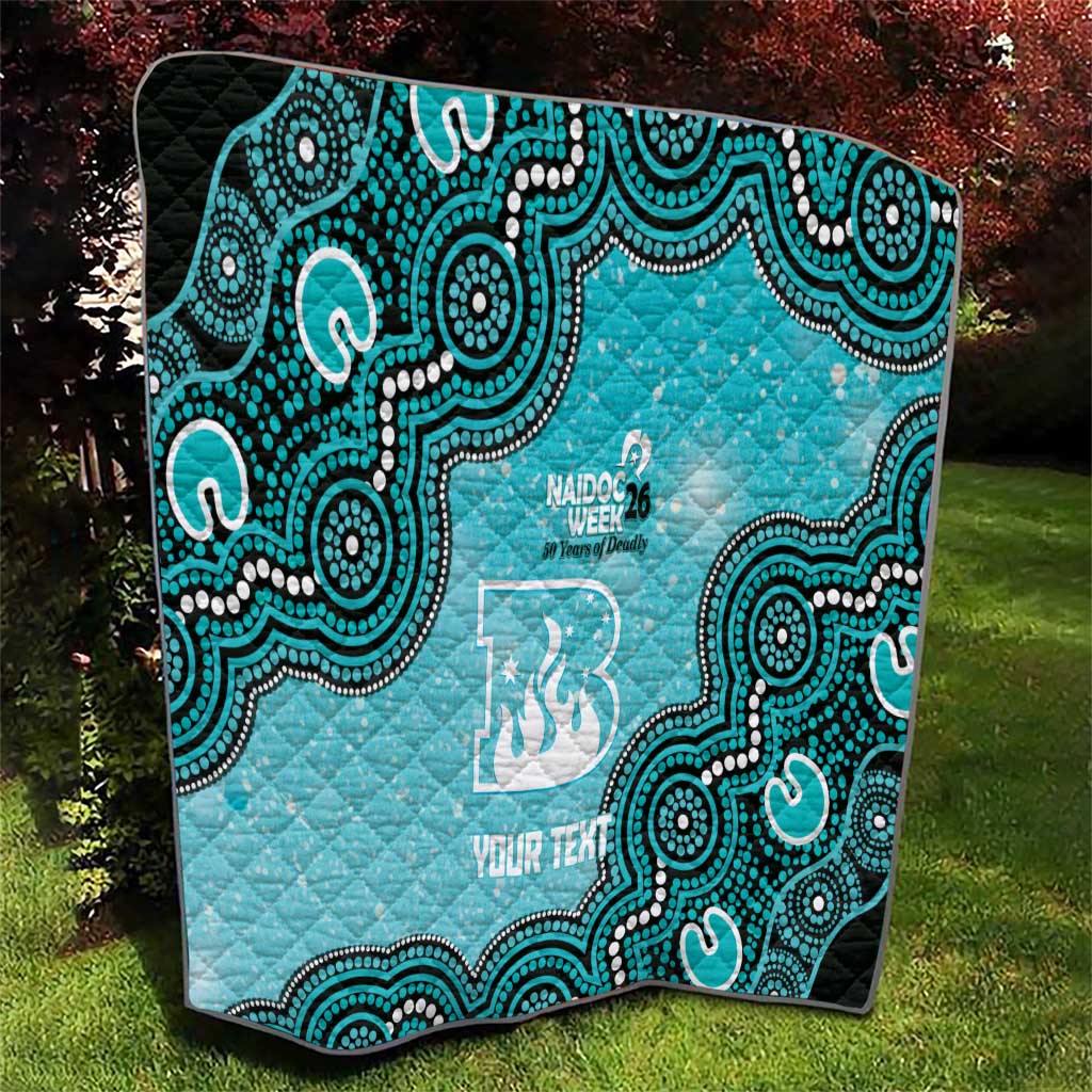 Brisbane Heat NAIDOC Week 2026 Custom Quilt 50 Years Deadly Indigenous Art Glitter Effect