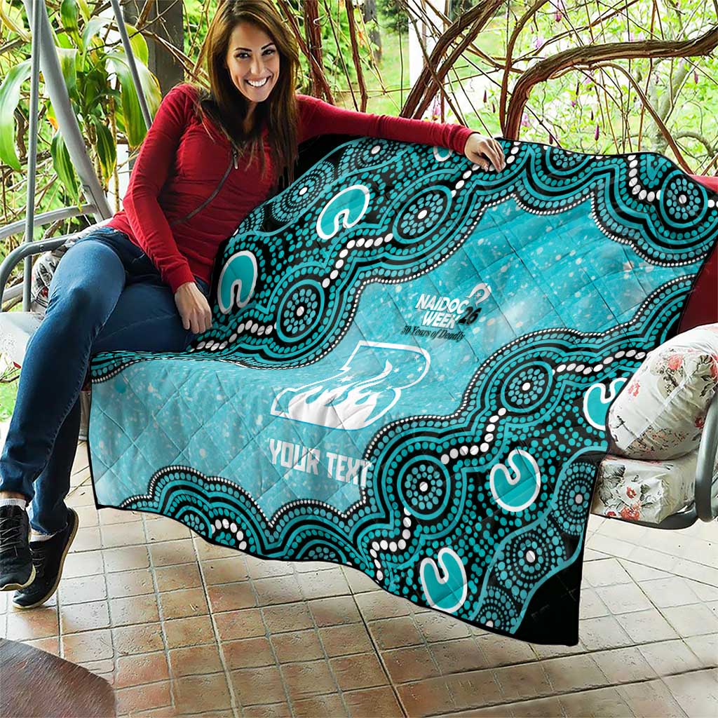Brisbane Heat NAIDOC Week 2026 Custom Quilt 50 Years Deadly Indigenous Art Glitter Effect