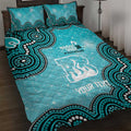 Brisbane Heat NAIDOC Week 2026 Custom Quilt Bed Set 50 Years Deadly Indigenous Art Glitter Effect