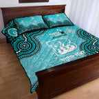 Brisbane Heat NAIDOC Week 2026 Custom Quilt Bed Set 50 Years Deadly Indigenous Art Glitter Effect