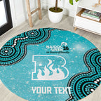 Brisbane Heat NAIDOC Week 2026 Custom Round Carpet 50 Years Deadly Indigenous Art Glitter Effect