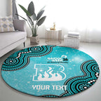 Brisbane Heat NAIDOC Week 2026 Custom Round Carpet 50 Years Deadly Indigenous Art Glitter Effect