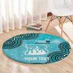 Brisbane Heat NAIDOC Week 2026 Custom Round Carpet 50 Years Deadly Indigenous Art Glitter Effect