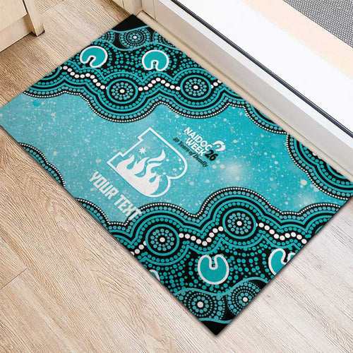 Brisbane Heat NAIDOC Week 2026 Custom Rubber Doormat 50 Years Deadly Indigenous Art Glitter Effect