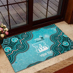 Brisbane Heat NAIDOC Week 2026 Custom Rubber Doormat 50 Years Deadly Indigenous Art Glitter Effect