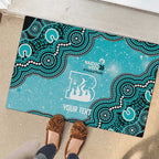 Brisbane Heat NAIDOC Week 2026 Custom Rubber Doormat 50 Years Deadly Indigenous Art Glitter Effect
